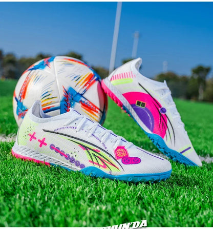 TF/AG Men Football Shoes Society Cleats Professional Soccer Shoes Original Boy Indoor Football Field Boots Sneaker Non Slip