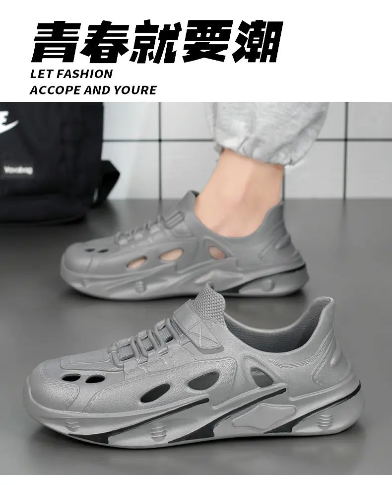 Summer Men's Outdoor Sandals Slippers Beach Comfortable Thick Soft Clogs Men Women Beach Sandals Male Casual Water Garden Shoes