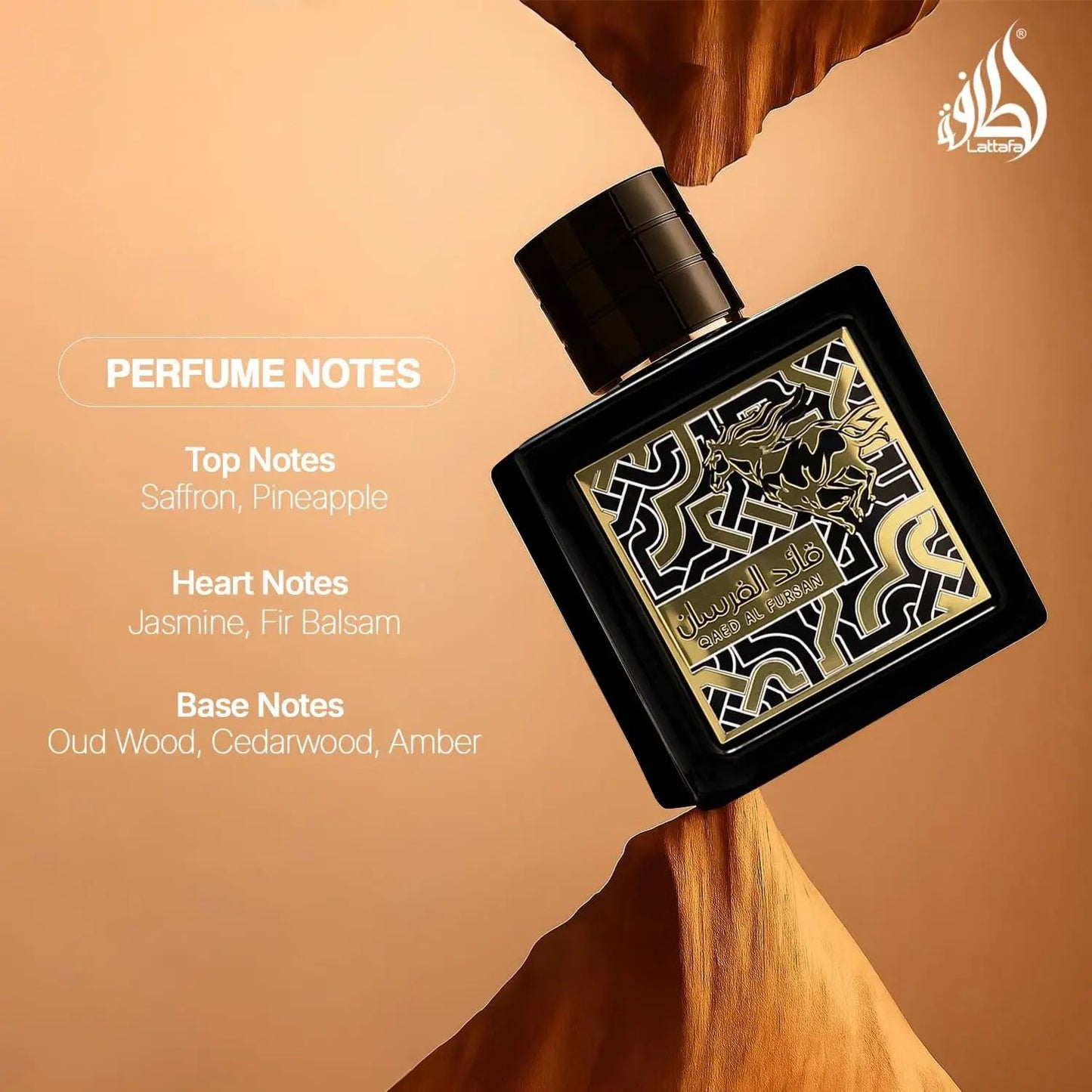 Lattafa Qaed Al Fursan Eau De Parfum Homme Spray for Unisex 100ml Original Arab Perfumes Lasting Charm Pheromones Perfume Makeup