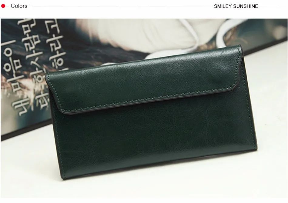 Slim Genuine Leather Women Wallet Female Long Clutch Bag Luxury Design Wallets and Purses Ladies Card Holder Vallet Sac A Main