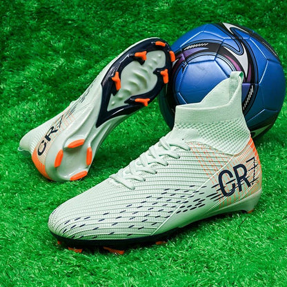 New Men Soccer Shoes High-top Futsal Cleats Sneakers Football Boots Grass High-quality Non-Slip Match Indoor Hot-selling FG/TF