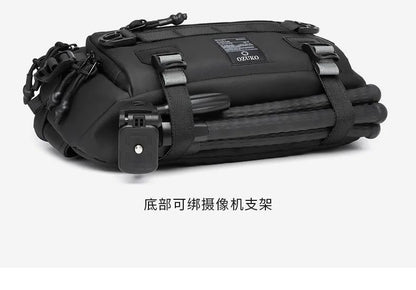 OZUKO  Tactical bag Fanny Pack Outdoor Sports Tactical  Multifunction Waterproof Male Chest Bag Mens Crossbody Bags