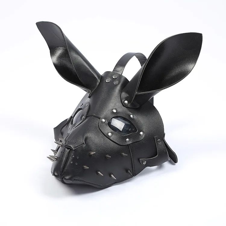 Bunny Mask Halloween Masque Three-dimensional Steampunk Bunny Carnival Leather Mask PU Rabbit Cosplay Masks 3D Rabbit Masque