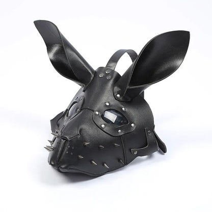 Bunny Mask Halloween Masque Three-dimensional Steampunk Bunny Carnival Leather Mask PU Rabbit Cosplay Masks 3D Rabbit Masque