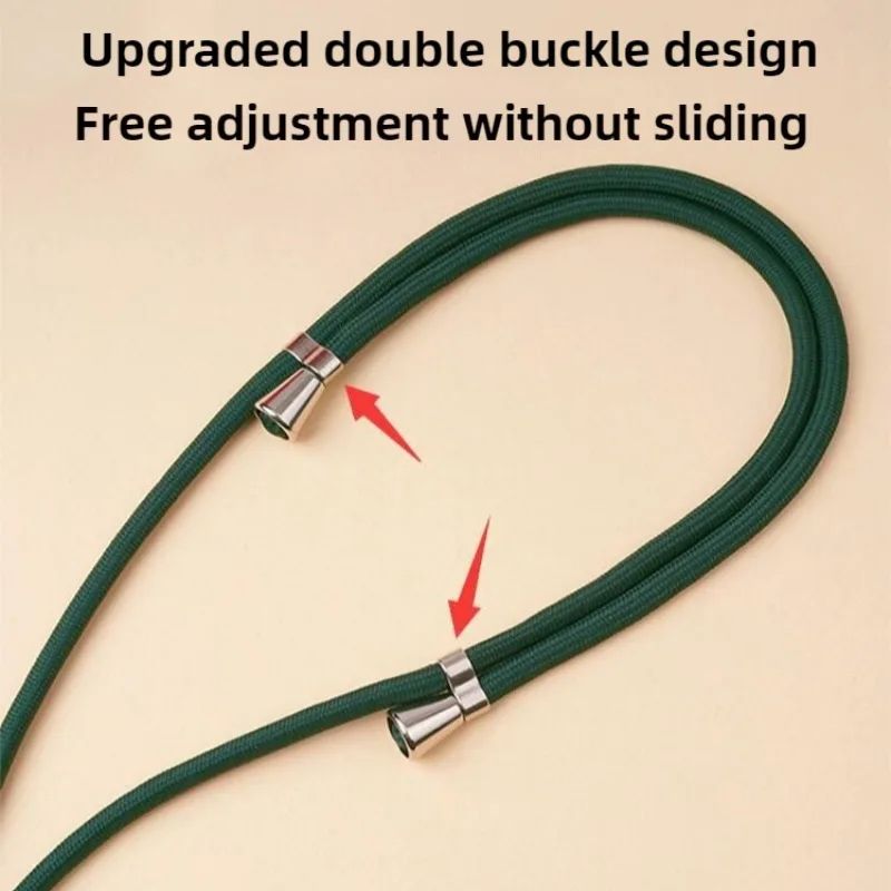 Crossbody Lanyard Necklace Strap Universal Mobile Phone Adjustment Long Hanging Rope with Clip Anti-Lost Lanyard