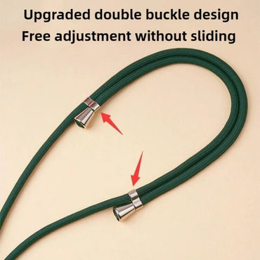 Crossbody Lanyard Necklace Strap Universal Mobile Phone Adjustment Long Hanging Rope with Clip Anti-Lost Lanyard