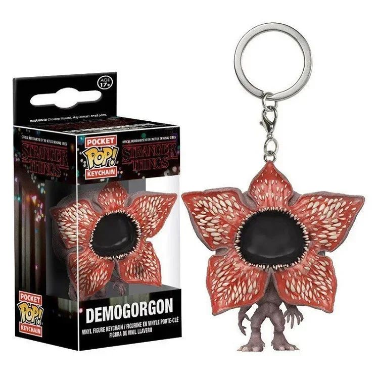 Chaveiro Funko de bolso ELEVEN demogorgon DUSTIN Barb steve Chaveiro Bonecos Colecionáveis ​​de Figuras de Ação Brinquedos para crianças Presentes
