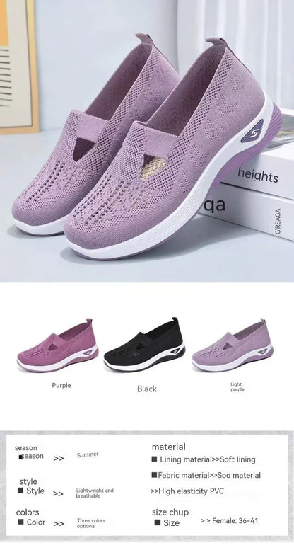 Orthopedic Shoes for Women Walking Shoes Slip On Arch Support Memory Foam Breathable Sneakers Summer Comfortable Casual Trainers