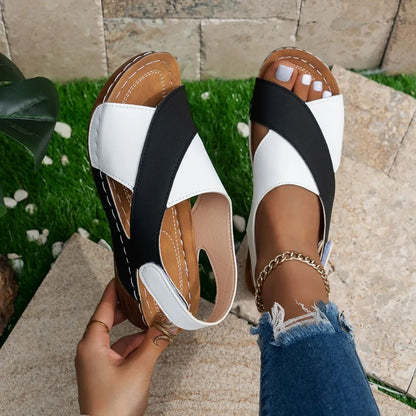 Women Wedges Sandals Summer New Fashion Sandals Lightweight Casual Sandals Shallow Outdoor Beach Shoes Women Sandalias De Mujer