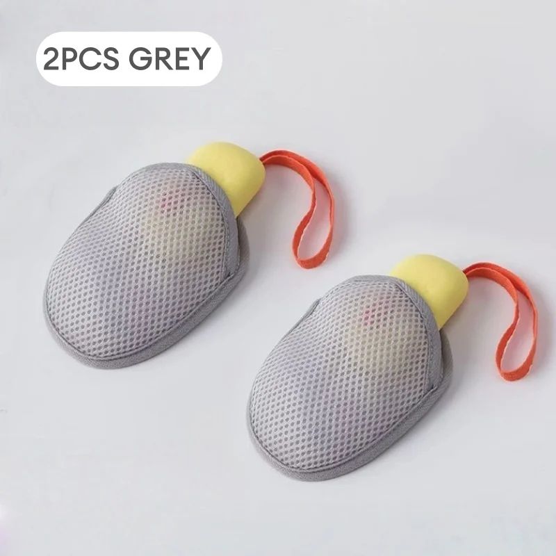 1~8PCs New Foaming Soap Bag Net Mesh Massage Exfoliator Pouch Bathing Bubble Maker Cleaning Tool