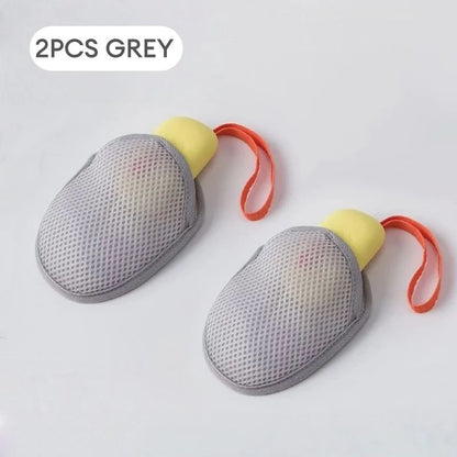 1~8PCs New Foaming Soap Bag Net Mesh Massage Exfoliator Pouch Bathing Bubble Maker Cleaning Tool