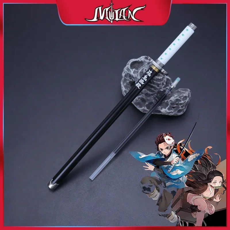 Caneta espadada de ponta de feltro de 7,5 polegadas Demon Slayer Nichirin, modelo de liga de espada, caneta katana Tanjirou, arma de anime Kimetsu No Yaiba, brinquedo Rengoku