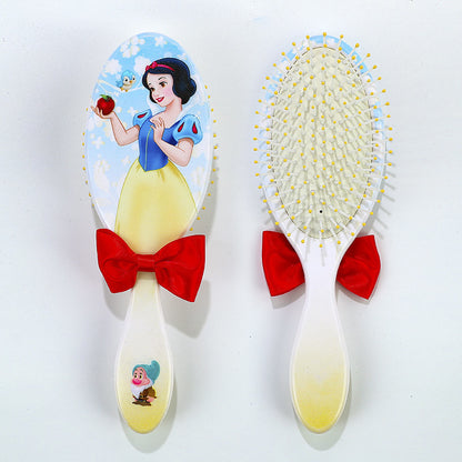 Pentes com almofada de ar tema Princesa Disney Pequena Sereia Ariel Princesa Elsa Anna Pente de massagem capilar fofo para crianças Presentes para meninas