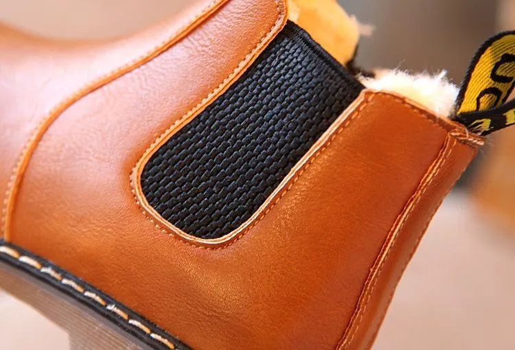 Children's Boots for Boys Girls Toddlers Little Kids Fashion Classic Ankle Boots Warm Rubber Chelsea Boots British Style 21-36