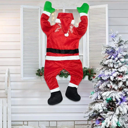 Climbing Santa Claus for Climbing Window, Balcony, Roof, Chimney, Home Christmas Decoration Hanging Santa Claus Outdoor Decor