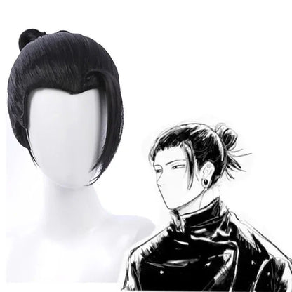Anime Jujutsu Kaisen Cosplay Jujutsu Kaisen Gojo Satoru Geto Suguru Cosplay Costume Anime Uniform Halloween Party Costume Wigs