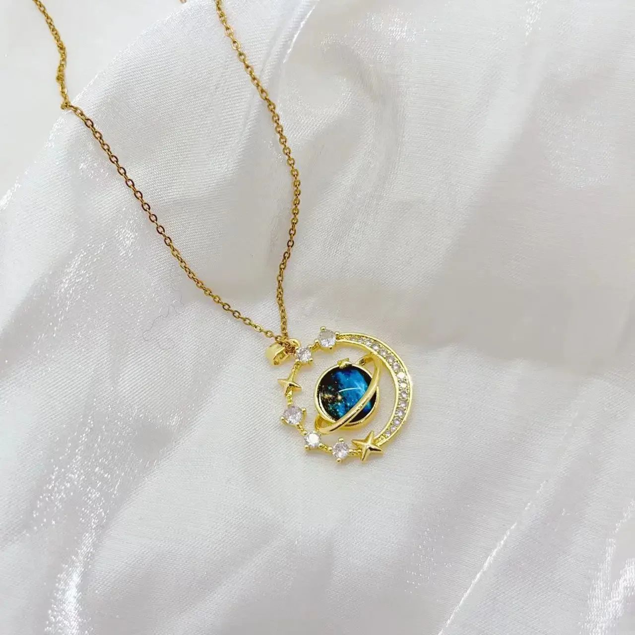 Colares Para Mulher Colar Delicado e Belo de Pingente Estrelado com Zircônia Micro-Incrustada Pingentes de Luxo ?????
