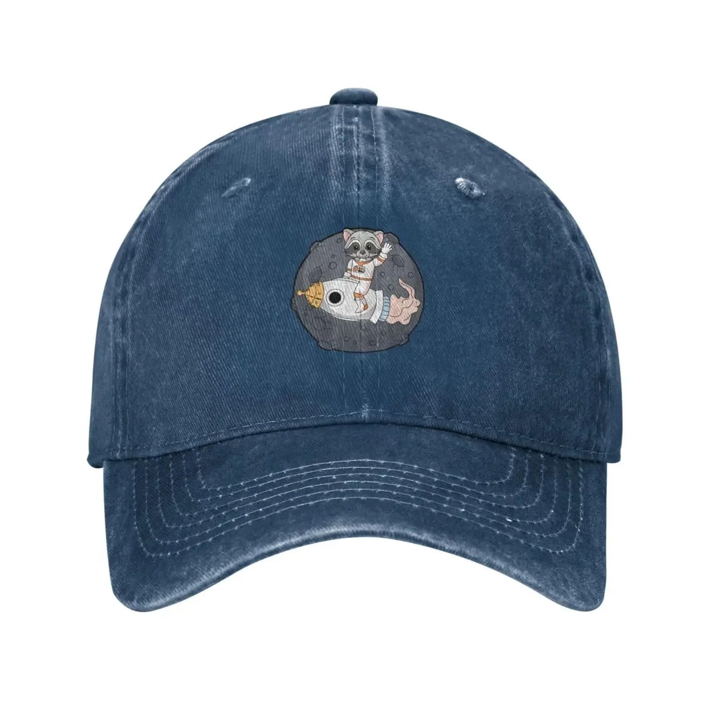 Cute Raccoon in Space Baseball Cap for Men Women Vintage Trucker Hat Hats Dad Caps