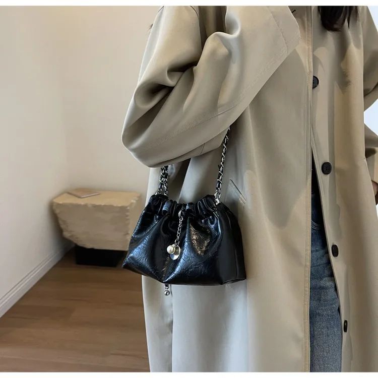 Y2K Millennium Bag Women 2025 New High Sense Shoulder Bags Summer Chain Bag Fashion Bucket Bag Messenger Bags Purses Handbags