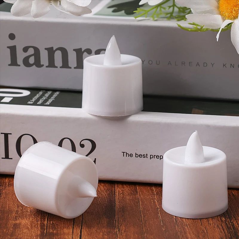 1/48PCS  LED Candle Battery-Power Tealight Flameless Fake Candle Light Christmas Wedding Birthday Wedding Romantic Decor Lamp