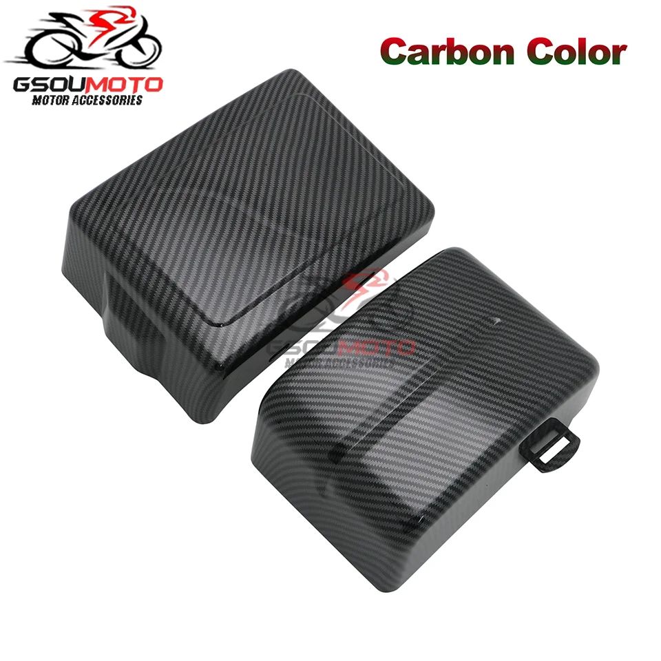 Motorcycle Black Battery Side Fairing Frame Covers Cap For Harley Dyna Street Fat Bob Super Glide Wide Glide Switchback FLD FXD
