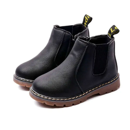 Children's Boots for Boys Girls Toddlers Little Kids Fashion Classic Ankle Boots Warm Rubber Chelsea Boots British Style 21-36
