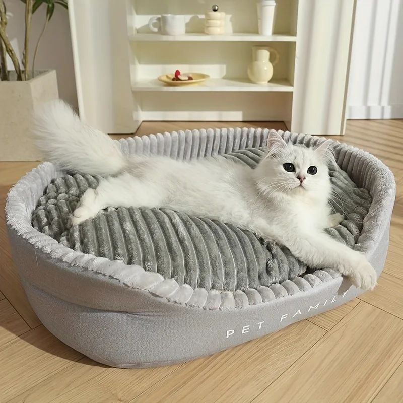Ninho Universal para Pets Todas as Estações Lavável Cama Dupla Face para Cães e Gatos Almofada Macia Confortável 3D Tapete Durável Decoração para Casa
