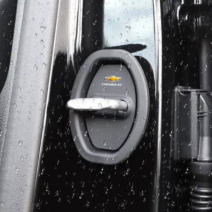4 peças de silicone anticolisão protetor de fechadura de porta de carro para Chevrolet Colorado Cruze Captiva Malibu Trax Aveo Camaro