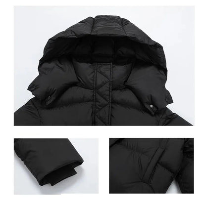 Hooded Cotton Jacket Women 2025 New Thickened Warm Long Sleeved Outwear Winter Korean Loose Solid Color Versatile Short Coat
