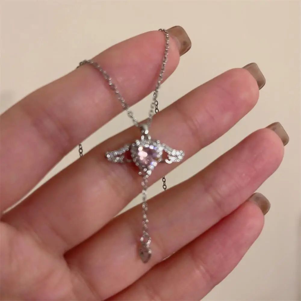 Colar de Prata Esterlina 925 com Zircônia Redonda Estilo Minimalista Charm Choker Pingente Presente de Festa para Joias Finas Femininas