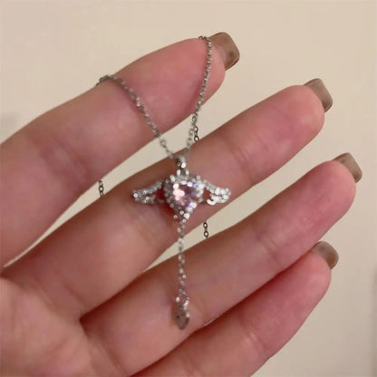 Colar de Prata Esterlina 925 com Zircônia Redonda Estilo Minimalista Charm Choker Pingente Presente de Festa para Joias Finas Femininas