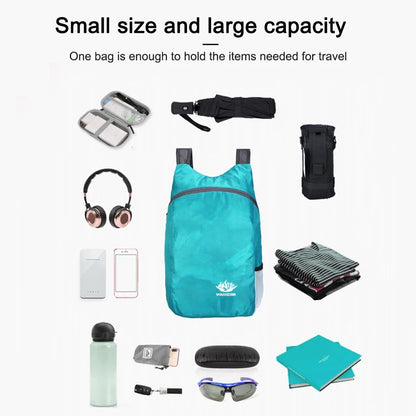 Mochila Dobrável Leve 15L Ultraleve para Homens e Mulheres - Mochila de Viagem, Esportes e Caminhada