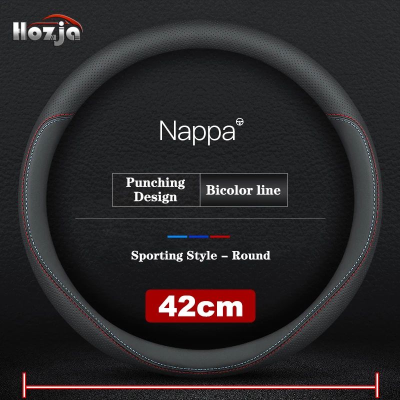 38CM 40CM 42cm 45cm 47cm Car Truck Extra Large Artificial Leather Steering Wheel Braid Cover Universal Auto Interior Accessories
