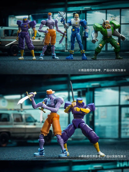 Em estoque 52TOYS CAPCOM Captain Commando Boneco Mack The Knife Ginzu The Ninja Baby Head Boneco de Ação Estátua Colecionável Modelo
