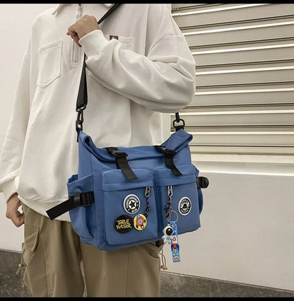 Japanese Harajuku School Bags for Teenage Girls Casual Fashion Crossbody Bag New Trendy Shoulder Bag Student Backpack Hand Bags