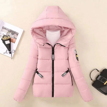 2025 New Winter Jacket Women Parkas Hooded Short Coats Female Parka Warm Thicken Jacket Korean Loose Cotton Padded Outwear