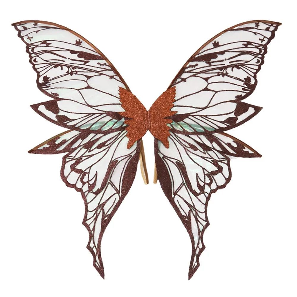 1PC Adults Fairy Wings Girls Sparkling Angel Wings Butterfly Costume Wings Halloween Costume Dress up Party Favor Christmas Gift