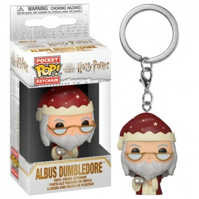 2025 Novo Chaveiro FUNKO Harry com Caixa Ginny Ron Fawkes Hedwig Hermione Pocket Boneco de Ação de Vinil Brinquedos Presentes Decoração