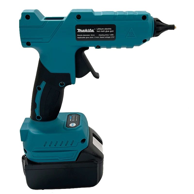 Pistola de Cola Quente Elétrica Portátil Sem Fio Makita Ferramenta DIY de Reparo Soldagem a Quente Bico Anti-queimadura para Bateria 18V
