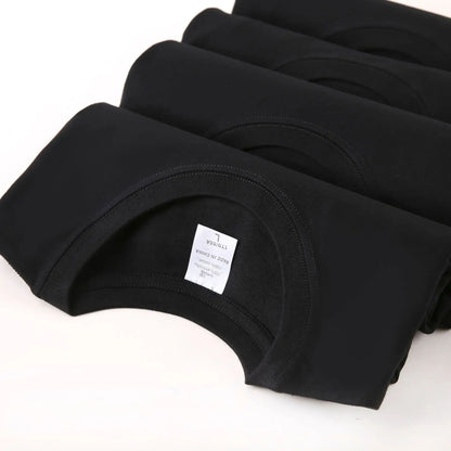 Heavy Cotton Men's Long Sleeve T Shirt Solid Color Cotton Bottom Shirt Half Sleeve 100% Cotton T Shirt Korean Tee