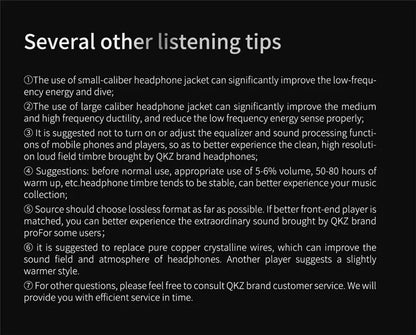 VIKEFON QKZ AK6 Fone de Ouvido Intra-auricular com 6 Drivers Dinâmicos, Headphone com Microfone, Estéreo Esportivo HIFI, Fone de Ouvido Monitor com Subwoofer