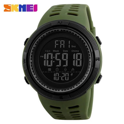 SKMEI 1251 Digital Watch for Men Waterproof Sports Electronic Countdown Mens Wristwatches Military Date Clock 1560 reloj hombre