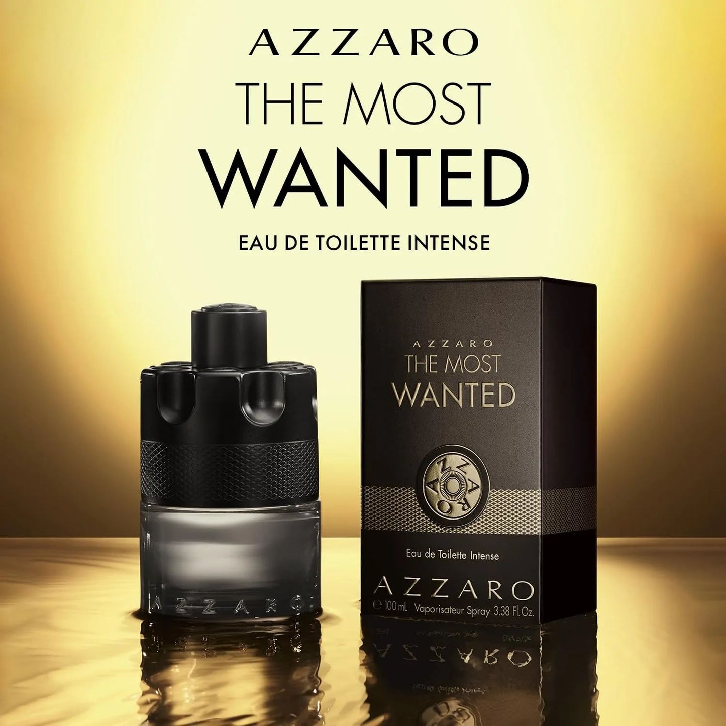 Azzaro The Most Wanted Eau De Parfum Intense 100ml – Perfume Unissex Amadeirado Âmbar Especiado – Presente de Natal