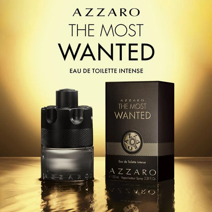 Azzaro The Most Wanted Eau De Parfum Intense 100ml – Perfume Unissex Amadeirado Âmbar Especiado – Presente de Natal