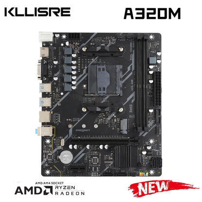 Kllisre A320 kit AMD Ryzen R5 2600 cpu DDR4 16GB 3200MHz memória placa-mãe a320m