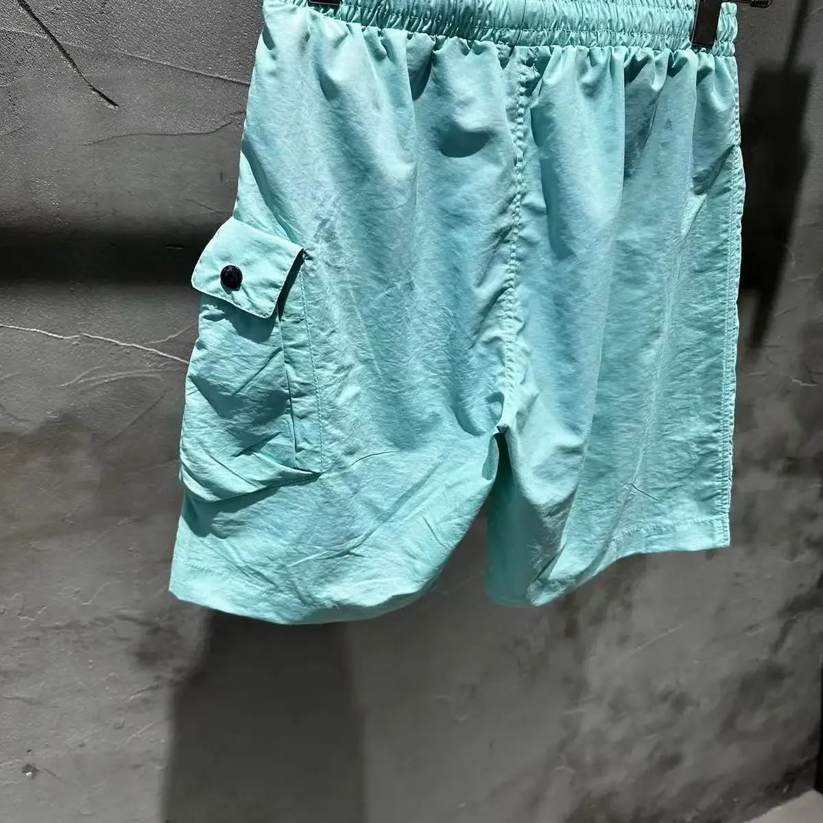 New CP Summer Youth Casual Sports Loose Beach Pants Nylon Shorts Quick drying 5-point Pants Trendy Brand Men's Fashion