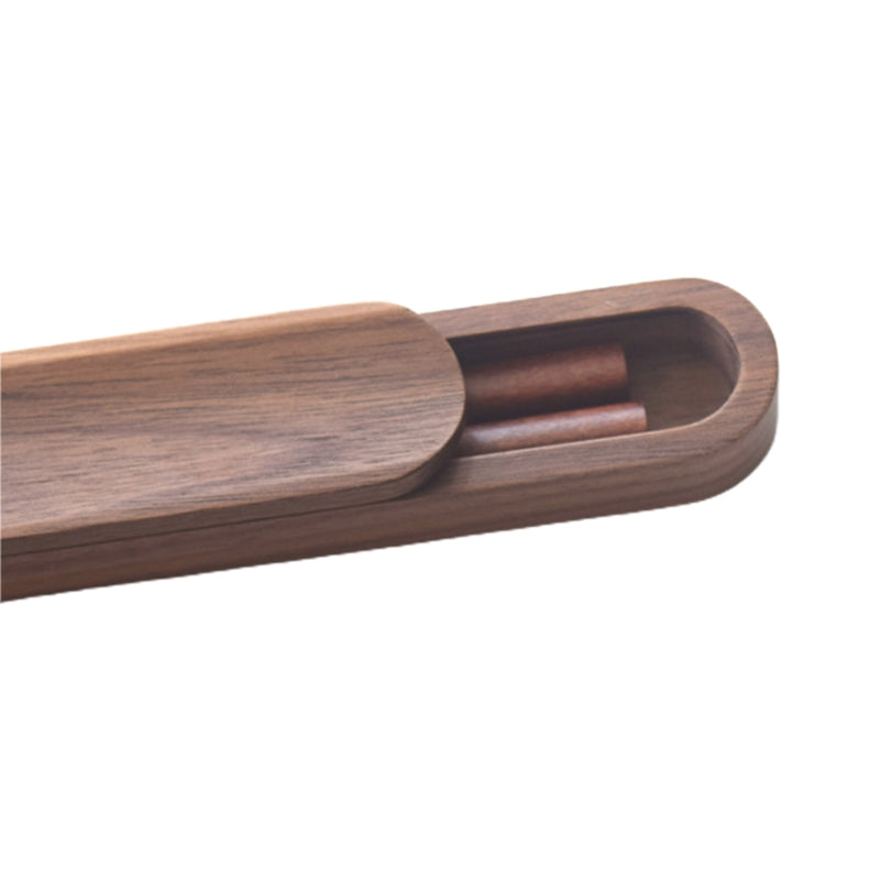 Natural Life Hashi de Madeira de Nogueira Preta estilo Japonês Antiderrapante com Caixa para PRESENTE Elegante Coreano Conjuntos de Hashi