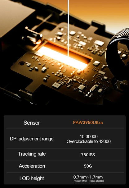 ATK Dragonfly A9 Ultra/A9 Plus Gaming Mouse Dual 8K Polling Tri Mode PAW3395/3950 Sensor Ergonomic  Esport PC Peripheral