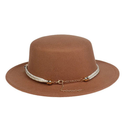 British Style Felt Fedora Jazz Hat Elegant Wedding Party Trilby Lightweight Unisex Fashionable Headwear