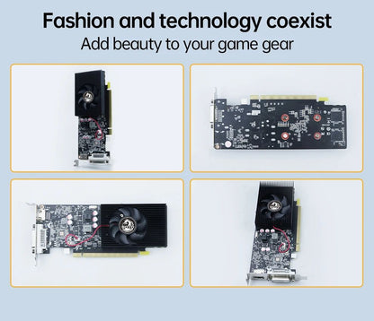 Placas de Vídeo SOYO NVIDIA GT1030 2G GDDR5 64bit Placa de Vídeo HDMI+DP+DVI Para Componentes de Computador para Jogos de Desktop GPU GT 1030